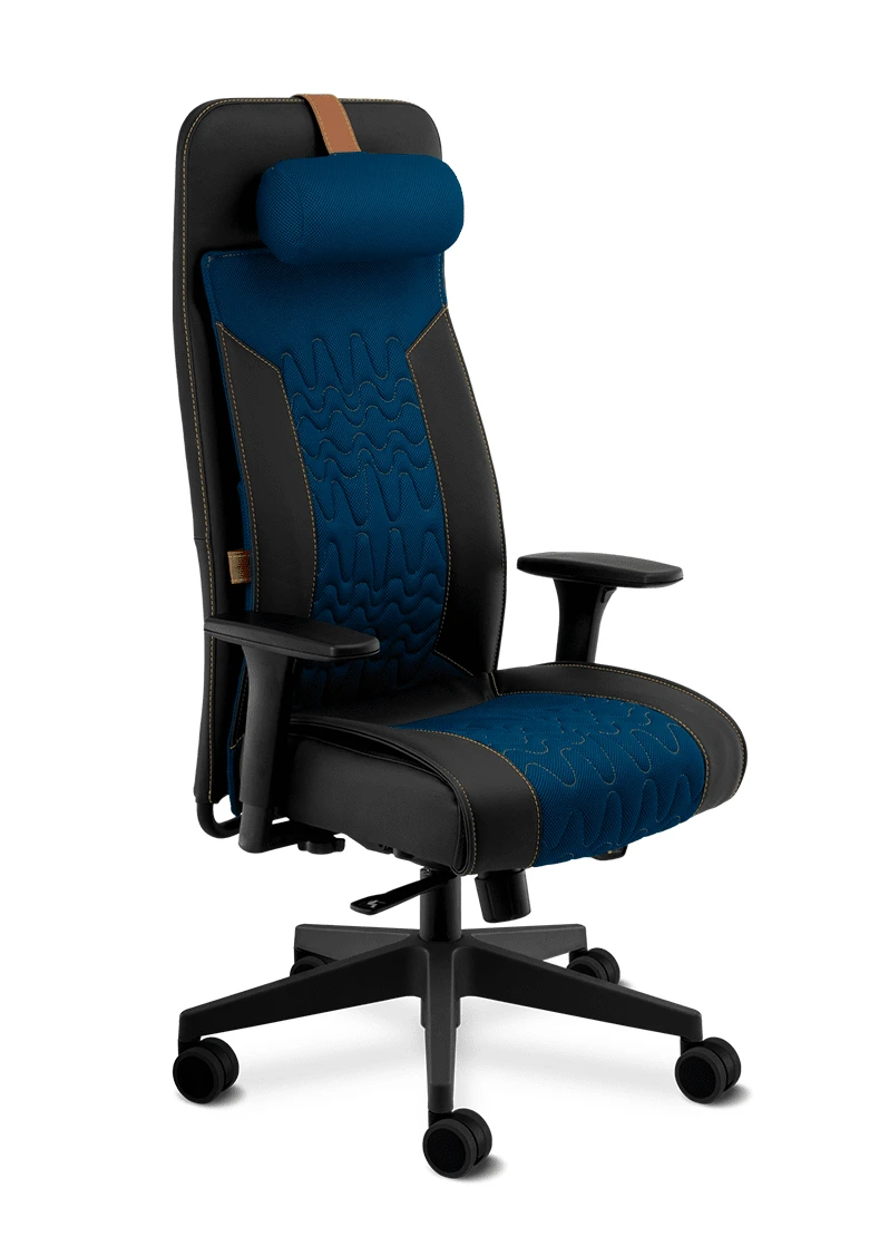 Cadeira Gamer Giratória da Cavaletti Azul – Conforto Syncron e Braços 4D | Capa