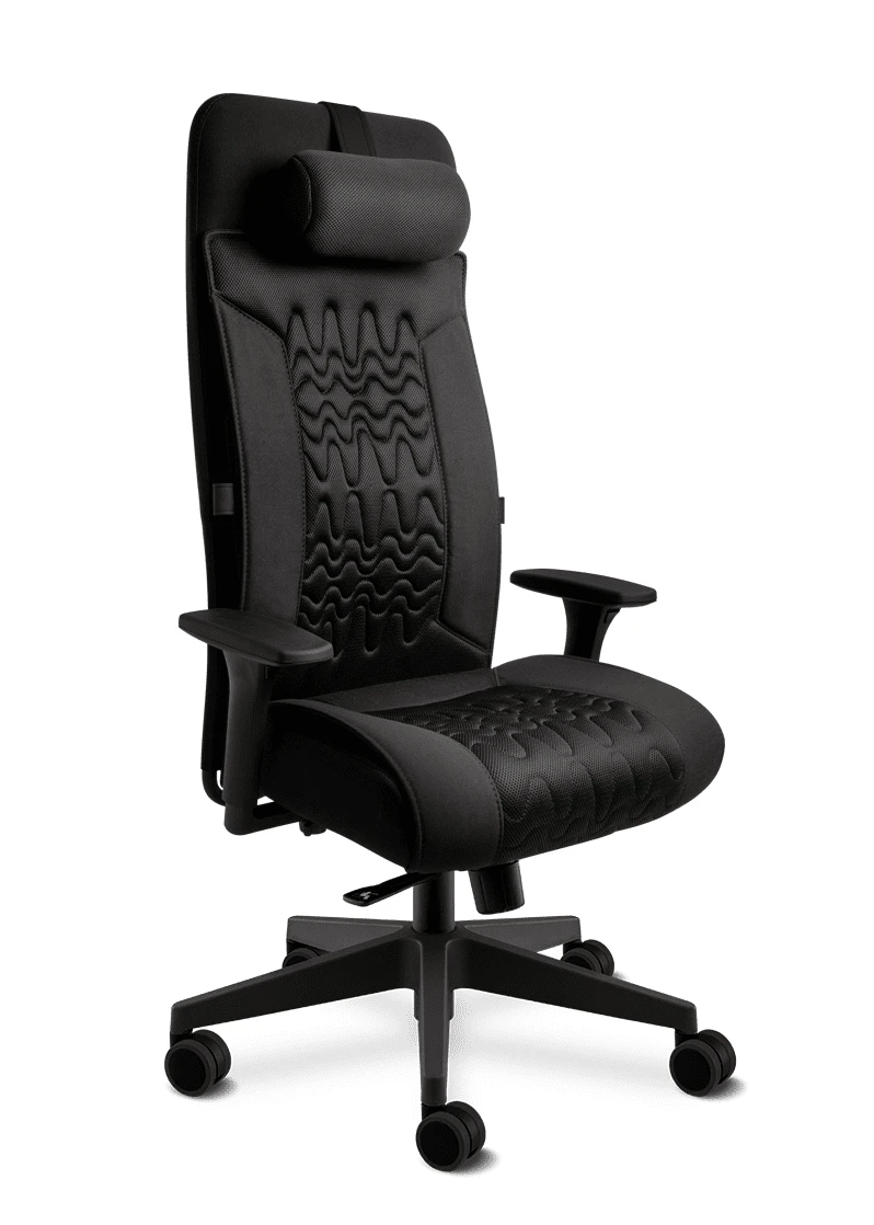 Cadeira Gamer Giratória da Cavaletti Black – Elegância Syncron com Base Nylon | Capa