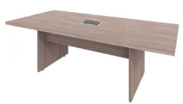 Modelo Mesa de Reunião Retangular Tampo Reengrossado 40 mm (Encabeçado 15mm + 25mm) da linha  Fortline