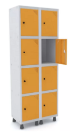 Modelo Roupeiro de Aço 08 Portas Pequenas da linha  