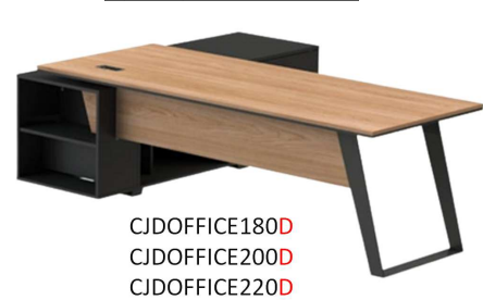 Mesa Diretoria Director Office com Armário de Apoio | Capa