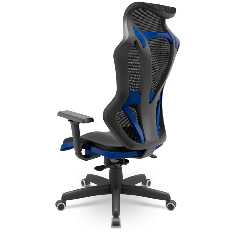 Cadeira Gamer Azul Vizon DZ Plaxmetal