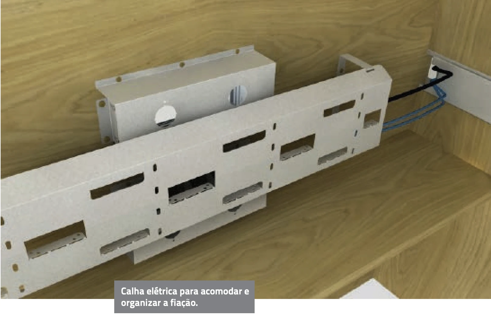 Calhas para Eletrificação Para Mesa de Escritório