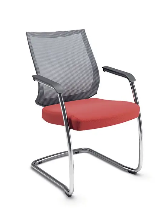 Cadeira Cavaletti Air - Modelo 27006 SI Cadiera Fixa Cinza - Codistoke