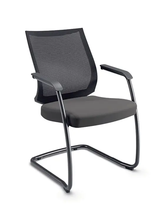 Cadeira Cavaletti Air - Modelo 27006 SI Cadiera Fixa Preta - Codistoke