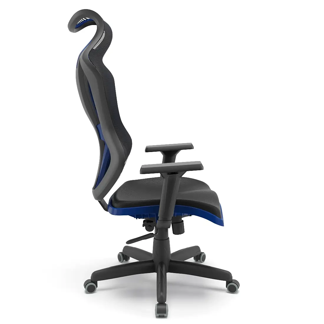 Cadeira Gamer Vizon DZ Plaxmetal de Lado Azul | Codistoke