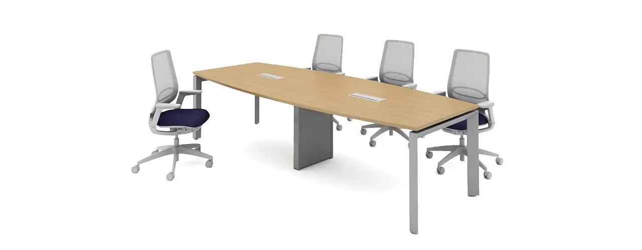 Mesa para Reunião Semi-Oval Elegante Moderna Fortline Sedute