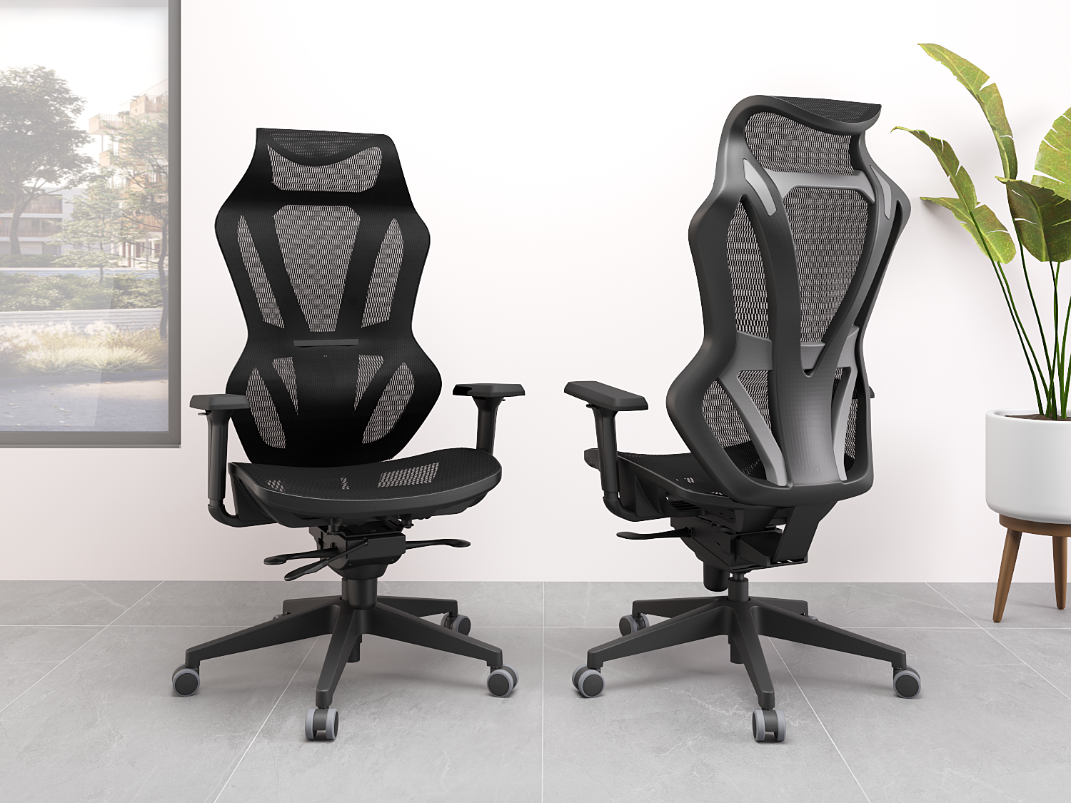 A Cadeira Vizon Plaxmetal possui Design moderno e elegante | Codistoke