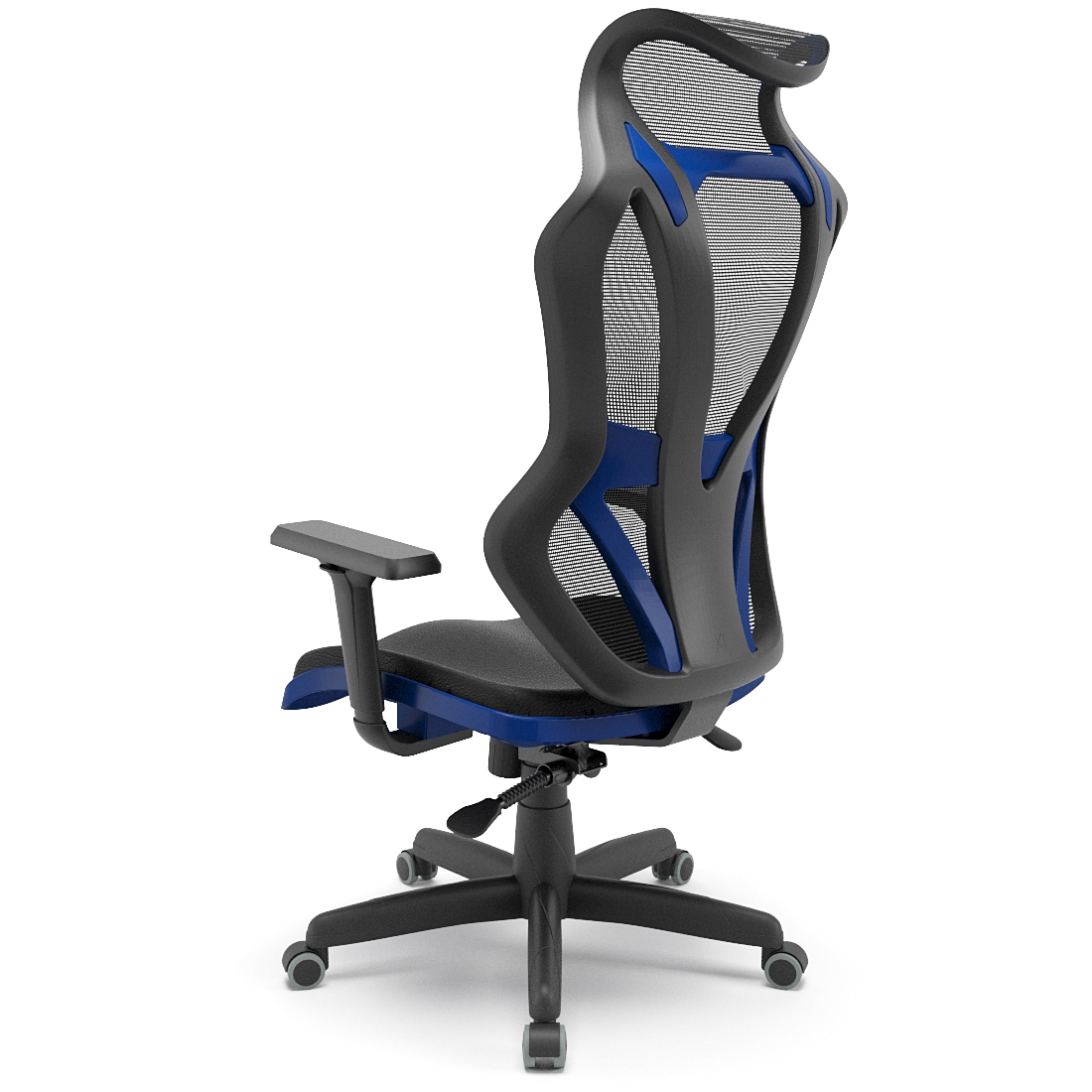 Cadeira Vizon DZ Plaxmetal de Costas Azul | Codistoke