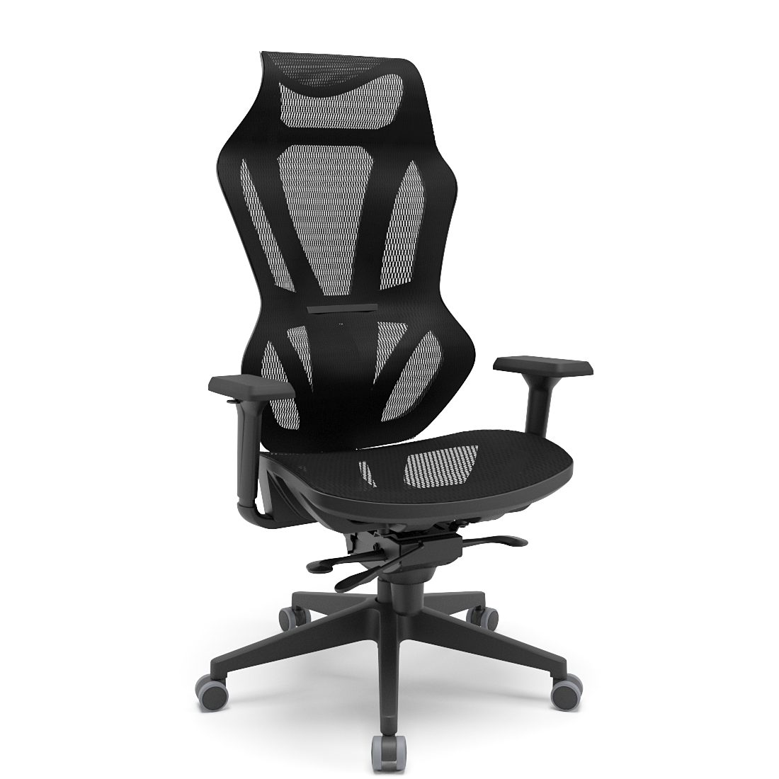 Cadeira Gamer Vizon Plaxmetal Base Piramidal RDZ 55 RPU Braço 3D Shift PU Tela Phoenix T168 Preto | Capa