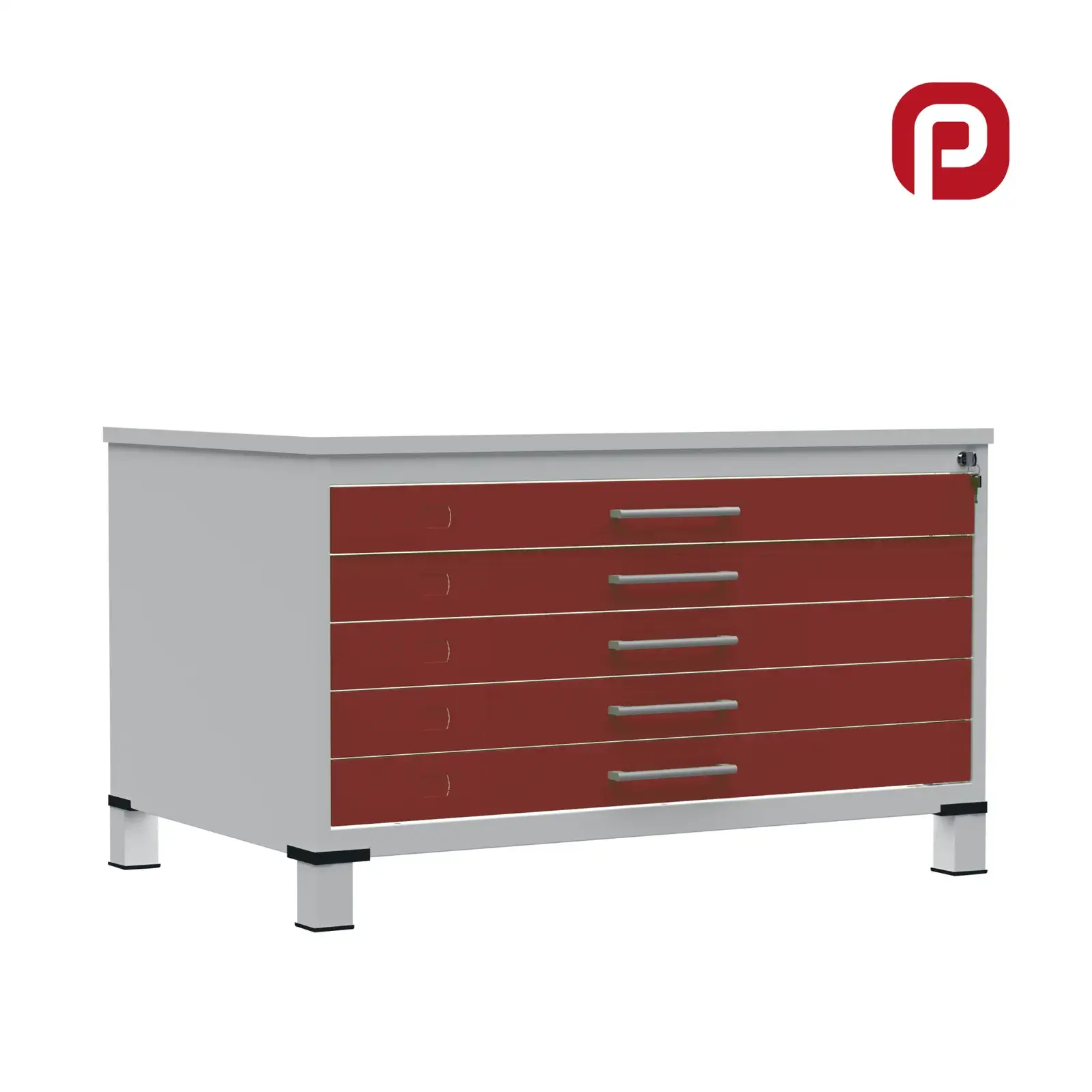 Capa de Mapoteca de Aço 05 Gavetas - Formato Grande