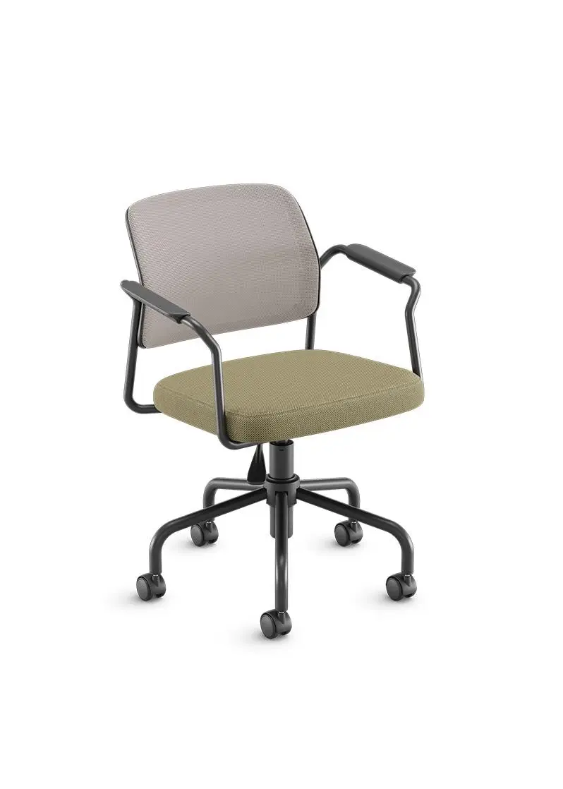 Capa de Cadeira Giratória Cavaletti com Braços e Encosto em Tela